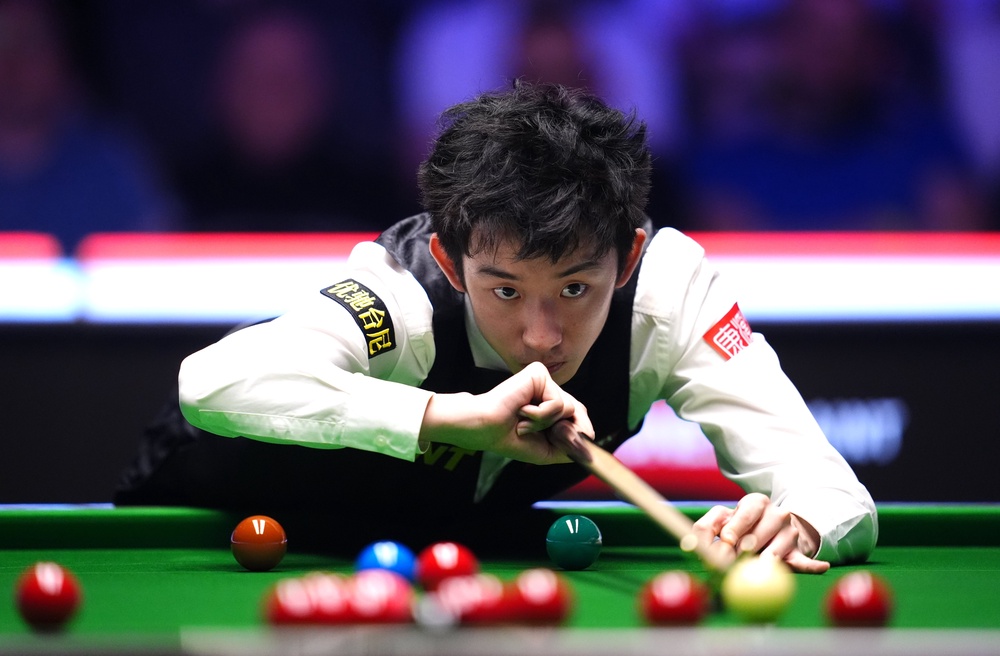 Wu Yize in action during the 2026 Masters at Alexandra Palace (PA)