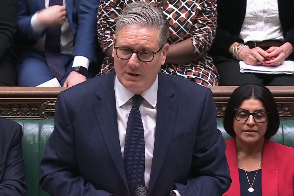 Keir Starmer defended his record on defence spending during Prime Minister’s Questions in the House of Commons (House of Commons/UK Parliament)