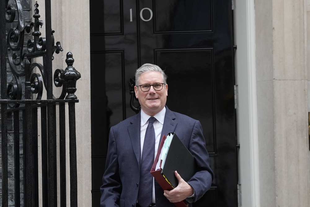 Sir Keir Starmer departs 10 Downing Street to attend Prime Minister’s Questions (Stefan Rousseau/PA) (PA Wire)