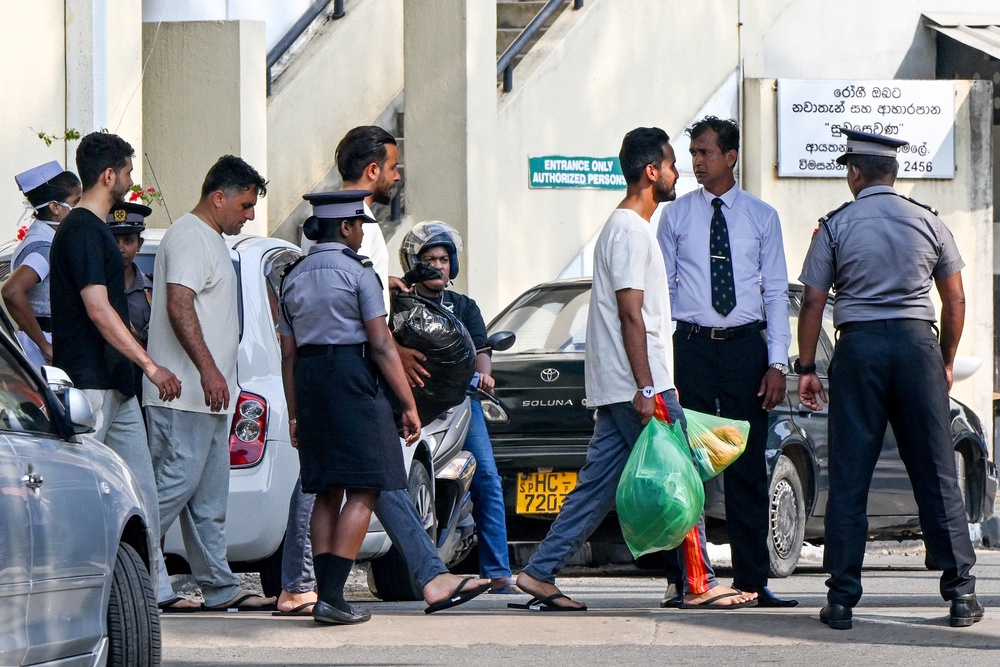 Injured Iranian sailors rescued from their frigate IRIS Dena after a US submarine torpedoed it off Sri Lanka's coast amid the Middle East war, (AFP/Getty)