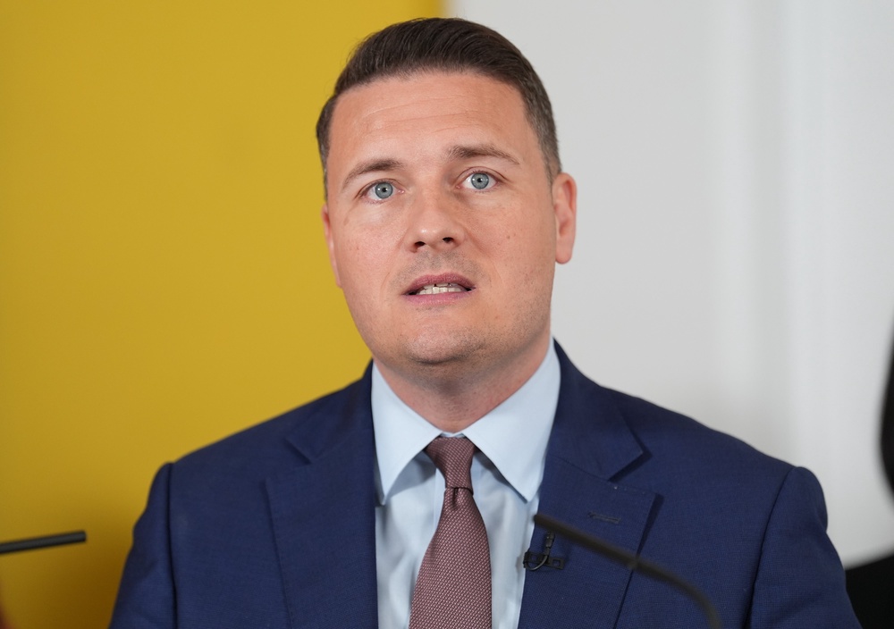 Health Secretary Wes Streeting spoke at the event (Lucy North/PA) (PA Wire)