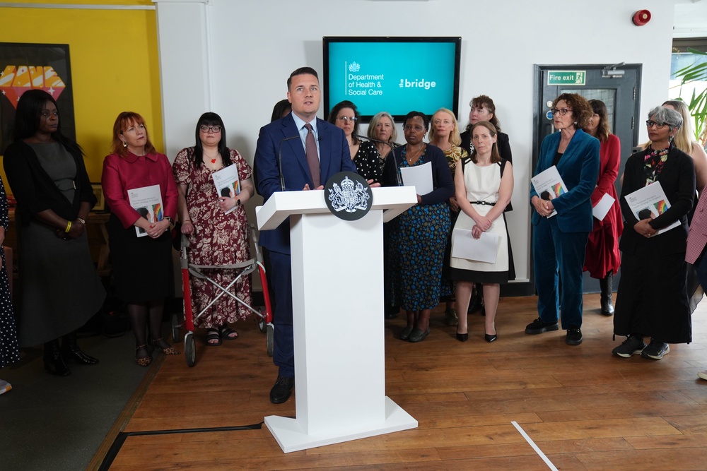 Health Secretary Wes Streeting speaking in Southwark, south London (Lucy North/PA) (PA Wire)