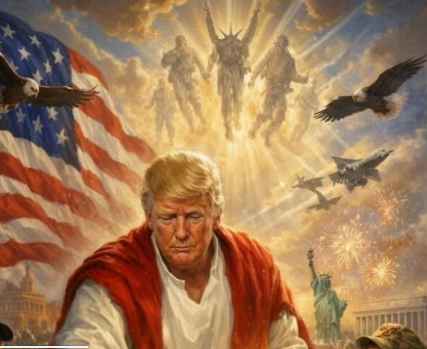 The relationship by Trump and the Pope grew even more strained in recent weeks. Trump also posted an AI image on social media of himself as Jesus (@realDonaldTrump/Truth Social)