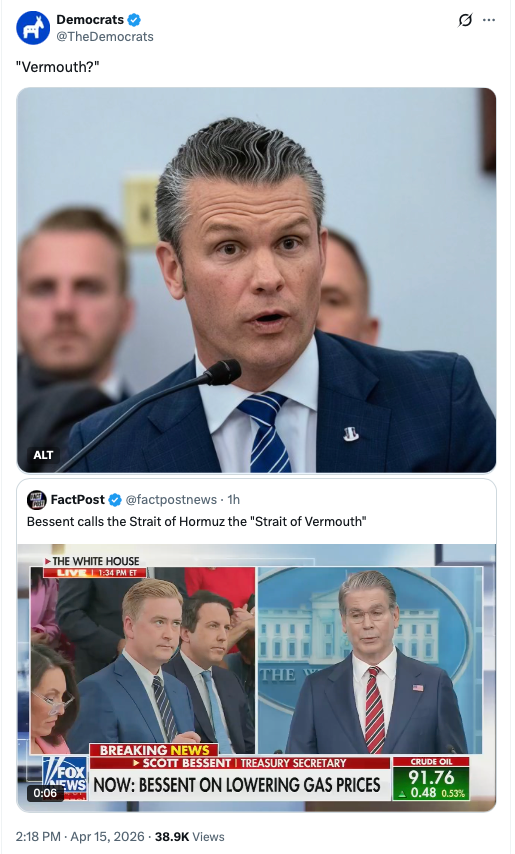 Vermouth? (X / The Democrats)