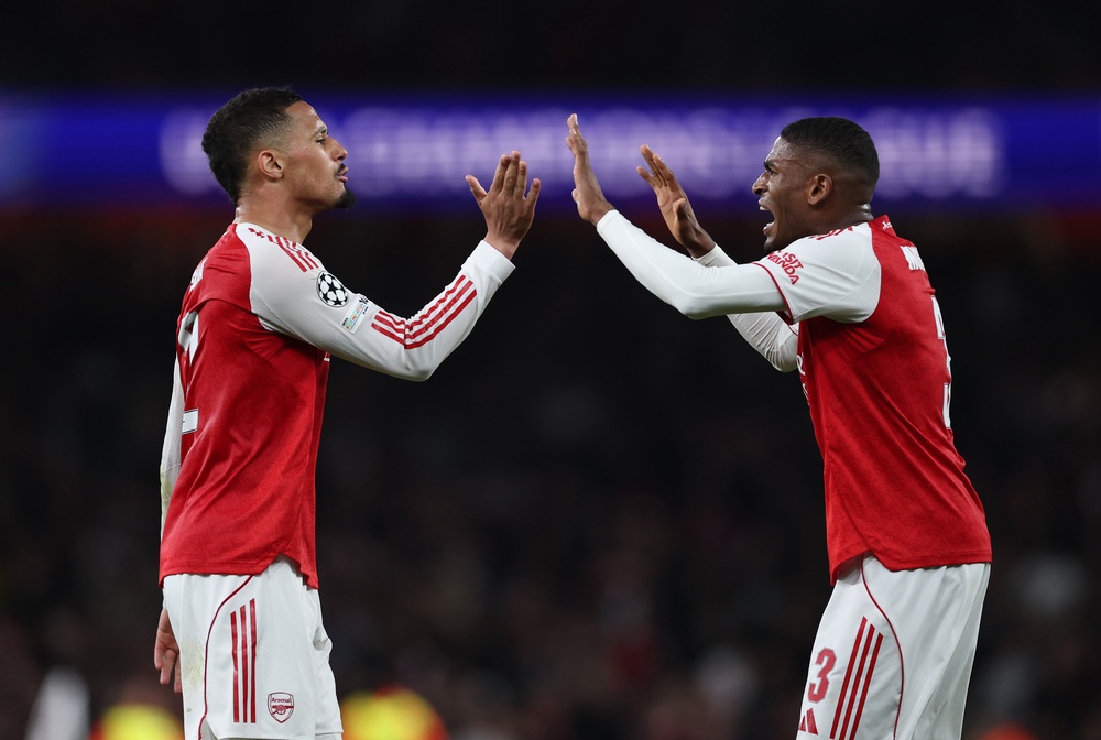 Arsenal will face Atletico Madrid in the Champions league semi-finals as they continue their quest for a double (Getty)
