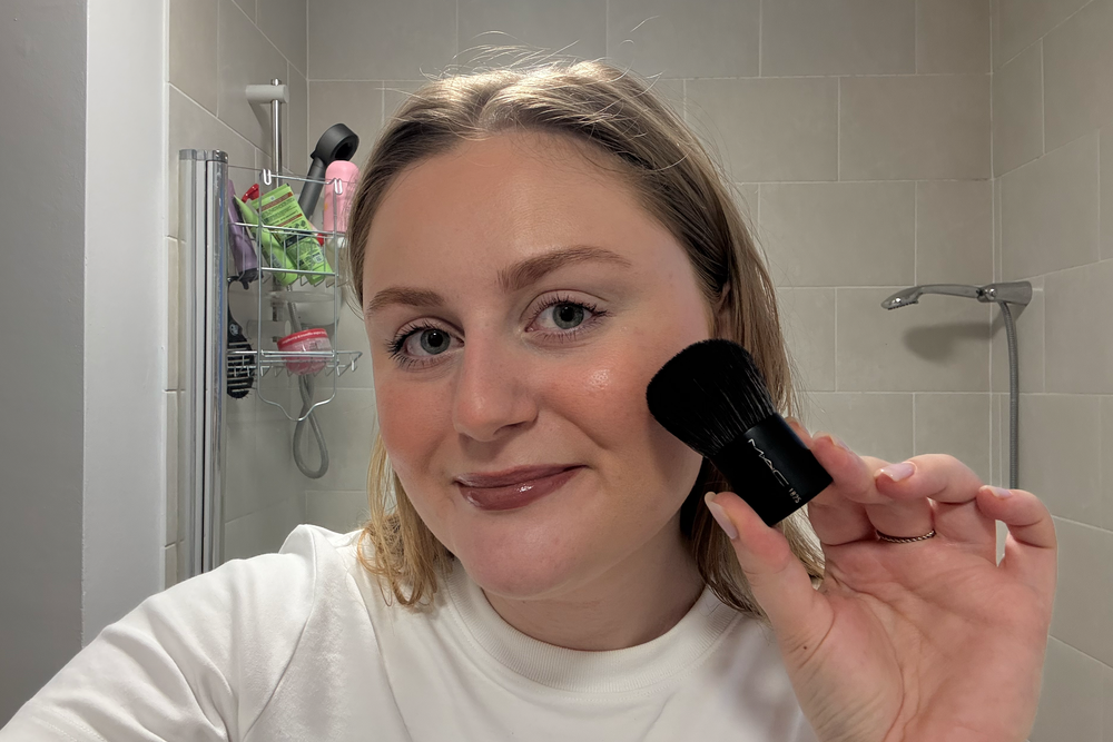 The small brush allows precise control (Lucy Smith/The Independent)