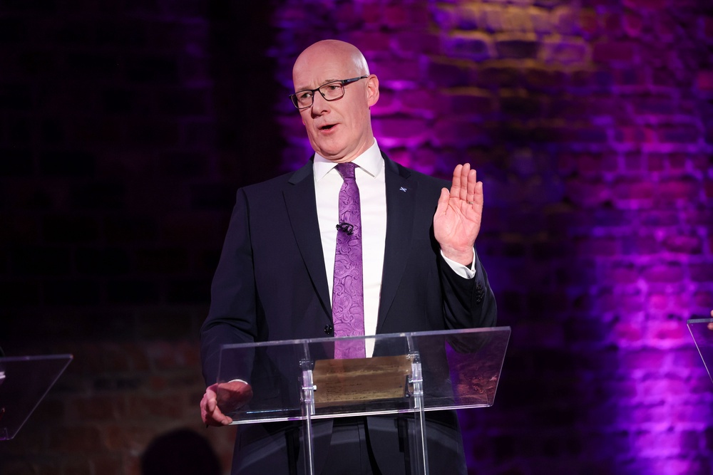Scottish First Minister and SNP leader John Swinney has already said he will push for a second independence vote if his party wins an overall majority of MSPs next month. (Robert Perry/PA)