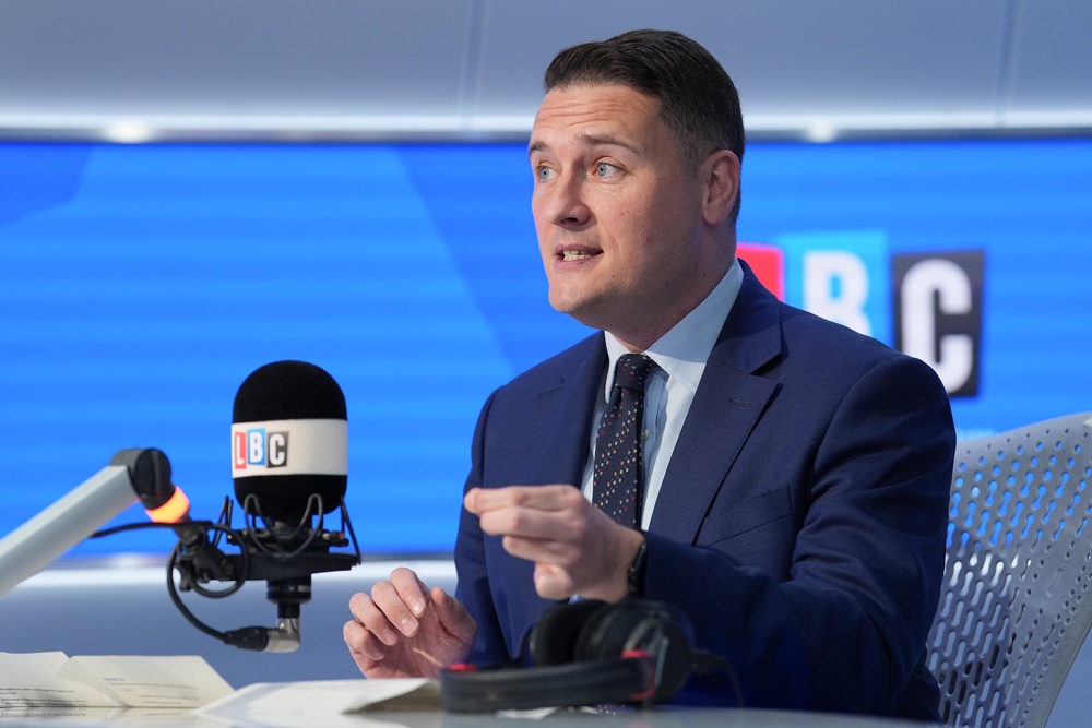 Health secretary Wes Streeting told LBC radio listeners: ‘It’s moving in the right direction’ (PA)