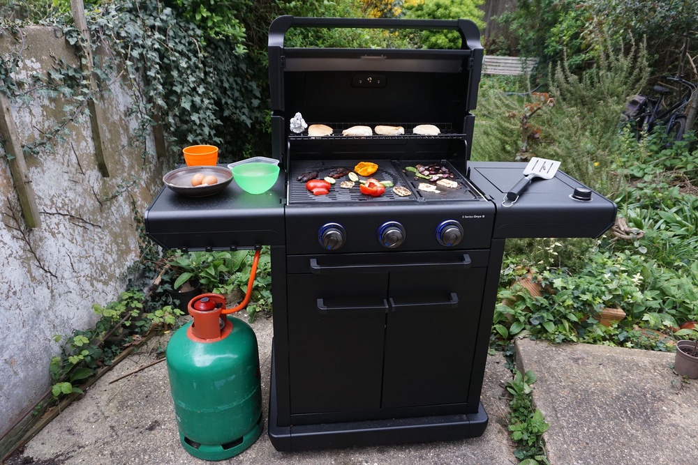 The side burner is ideal for frying (Flora Baker/The Independent)