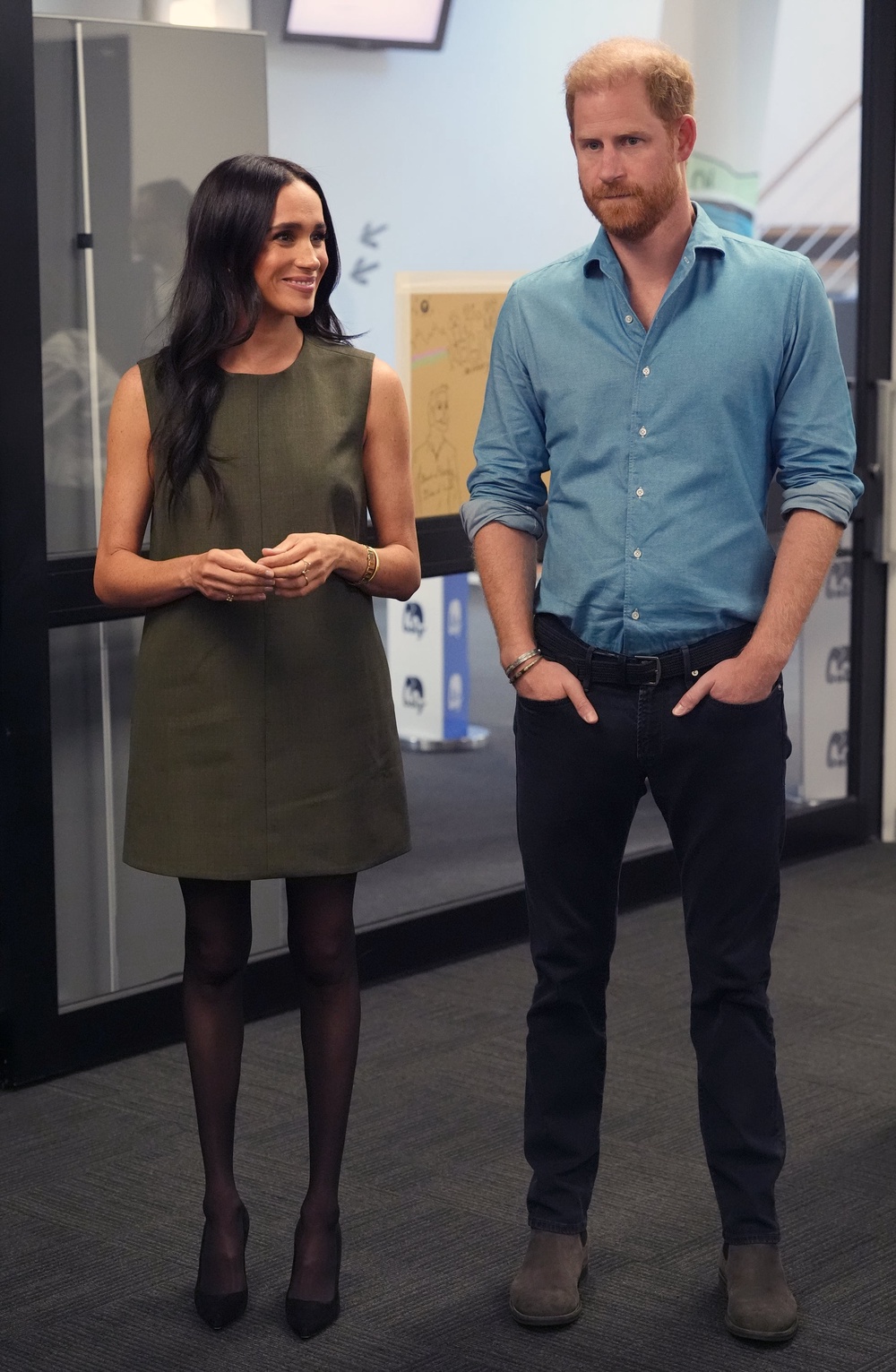The Duke and Duchess of Sussex during a visit to Batyr, a mental health engagement programme, at Swinburne University of Technology (PA)