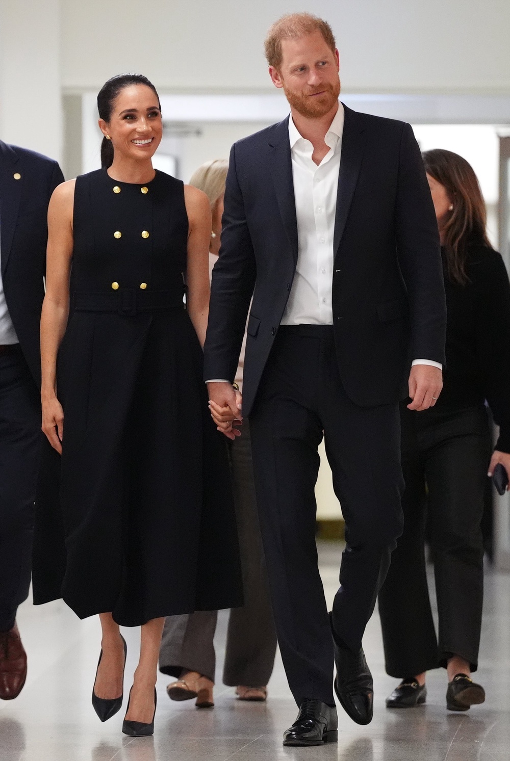 The Duke and Duchess of Sussex during a visit to the Royal Children's Hospital in Melbourne (PA)