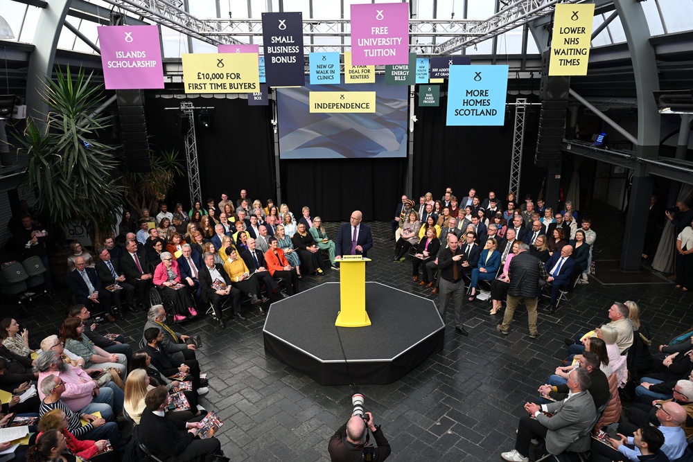 The SNP manifesto vows action to lower the price of food and bus fares (Euan Cherry/PA) (PA Wire)