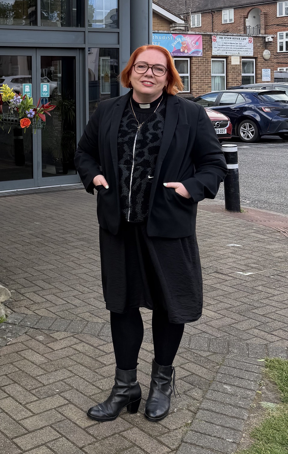 Reverend Catherine Hutton outside Epsom Methodist Church (Blaise Cloran/PA) (PA Wire)