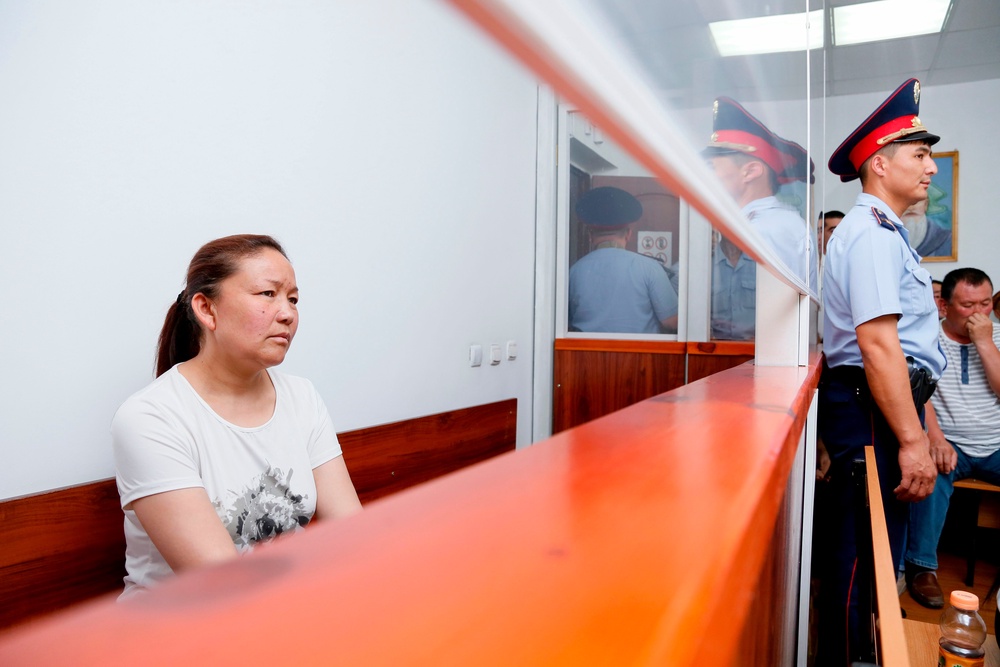 My Sauytbay was trialled and convicted in Kazakhstan for illegally crossing the border in 2018 (AFP/Getty)