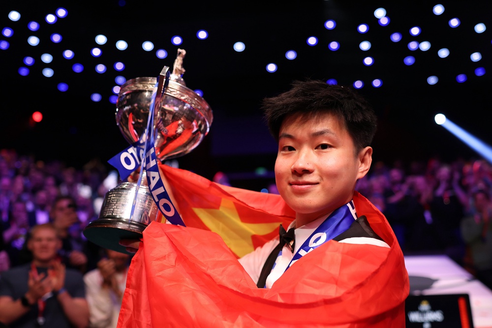 Zhao Xintong put the scandal behind him to become world champion last year (Getty)