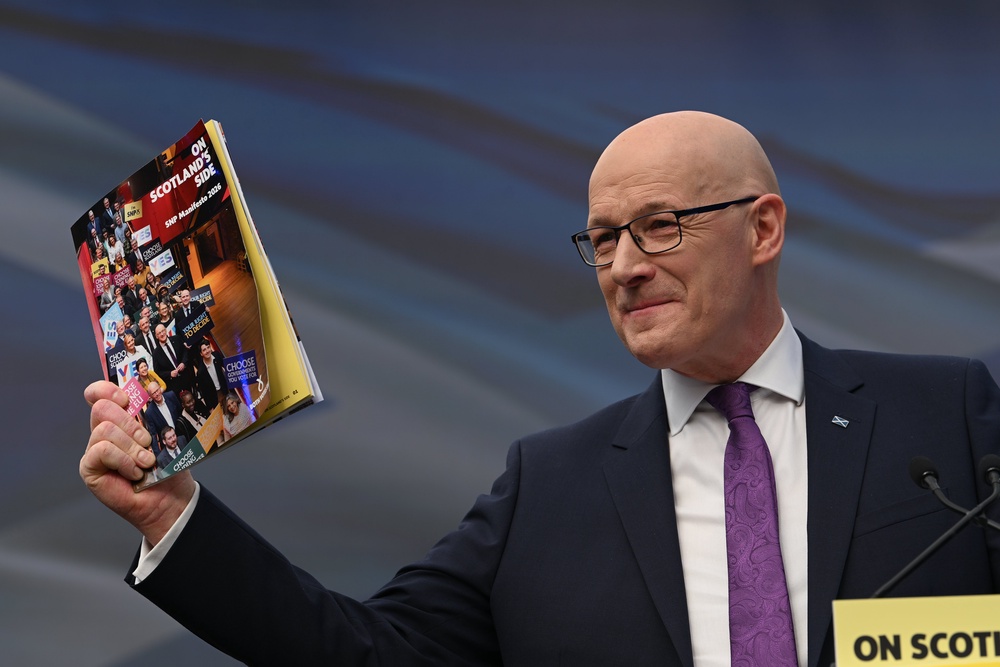 The First Minister announced plans for food price caps as part of the SNP’s manifesto (Euan Cherry/PA) (PA Wire)