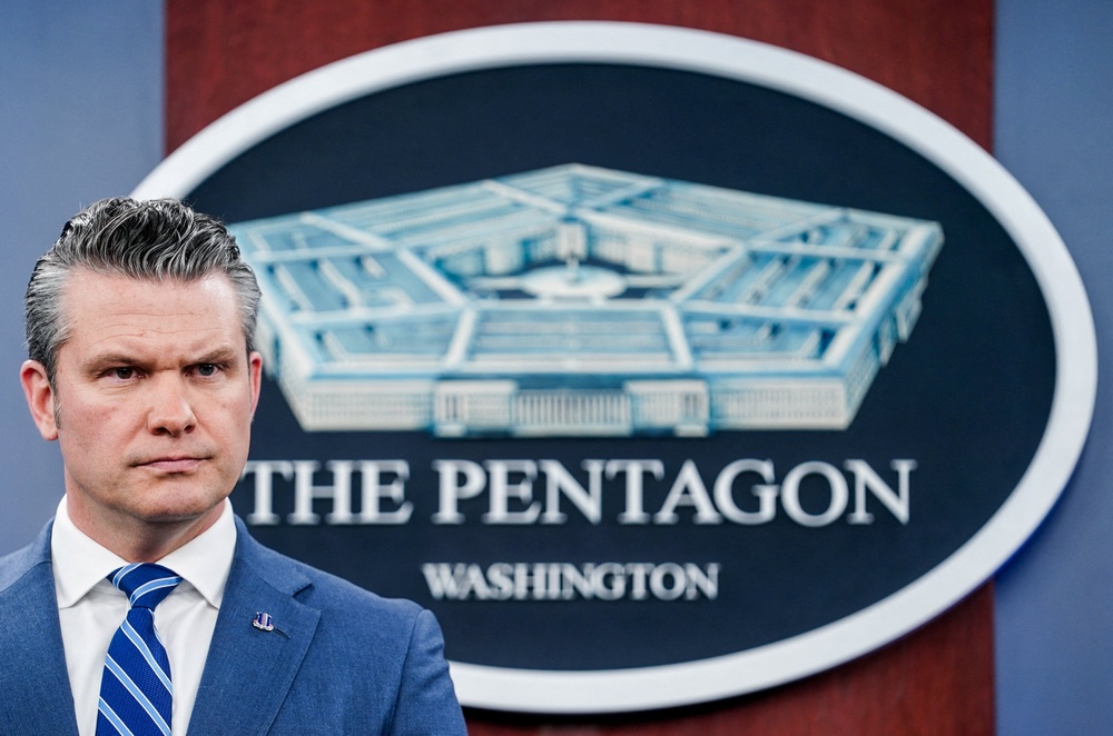 Hegseth has long turned to Christian language to discuss the ongoing war in Iran (Reuters)