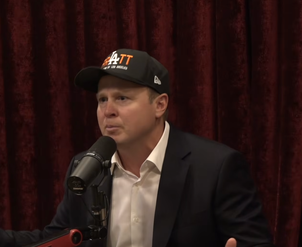 Pratt appeared on 'The Joe Rogan Experience' podcast, where the host backed his mayoral campaign (The Joe Rogan Experience/YouTube)