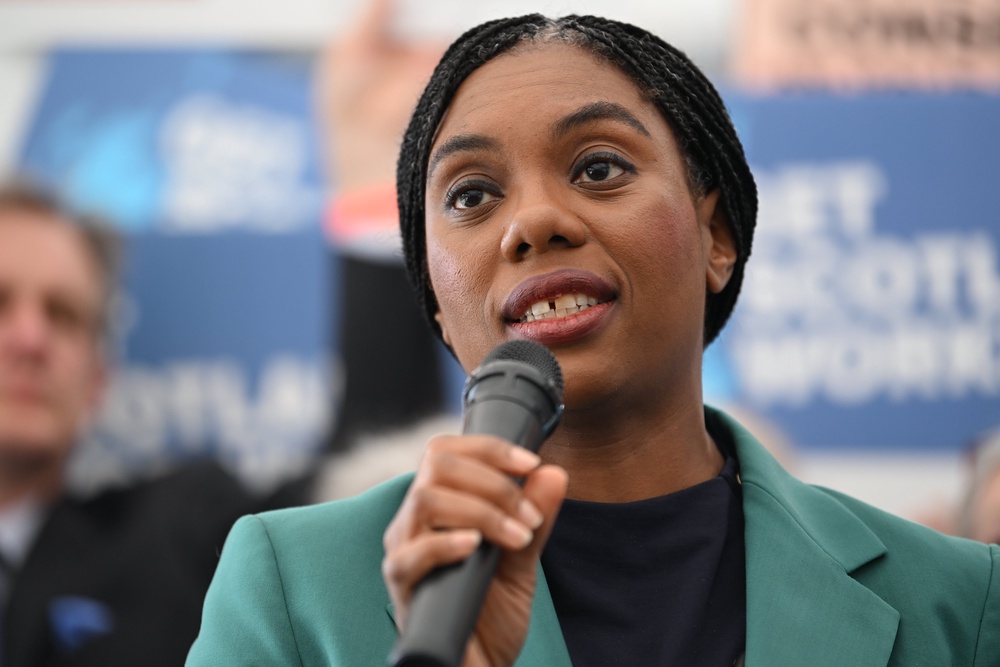 Tory leader Kemi Badenoch accused Keir Starmer of misleading parliament (PA)