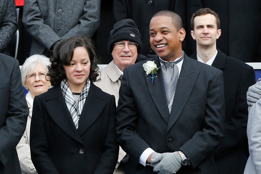 Cerina Fairfax said in court filings that they separated nearly two years ago but they were still living in the same house with their children (AP)