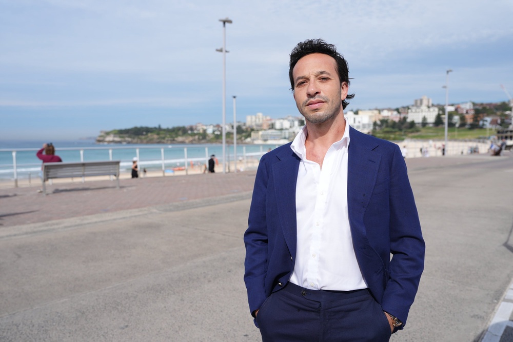 Elon Zizer, a survivor of the 2025 Bondi Beach terror attack, on the seafront ahead of a visit by the Duke and Duchess of Sussex to meet volunteer first responders from Bondi Surf Bathers’ Life Saving Club, on day four of their trip to Australia (Jonathan Brady/PA) (PA Wire)