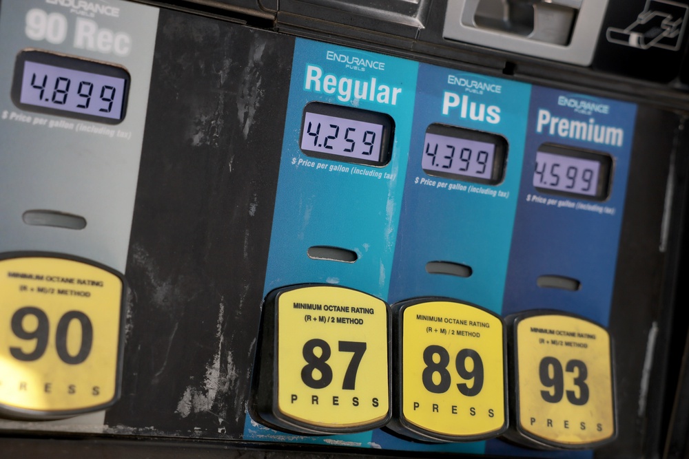 Trump used the event to claim rising gas prices as a result of the Iran war were ‘fake inflation’ (Getty)