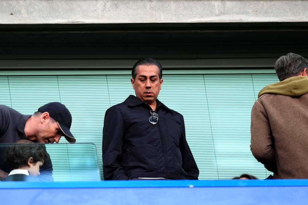 Chelsea co-owner Behdad Eghbali in the stands at Stamford Bridge (PA)