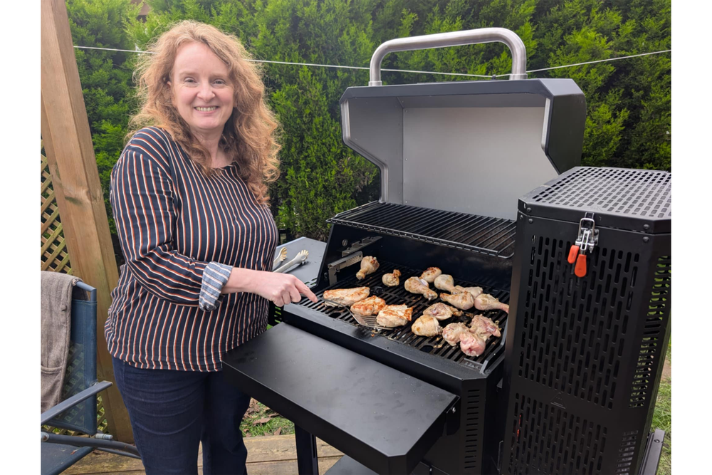 The hopper can be used to smoke fish or meat (Samantha Priestley/The Independent)