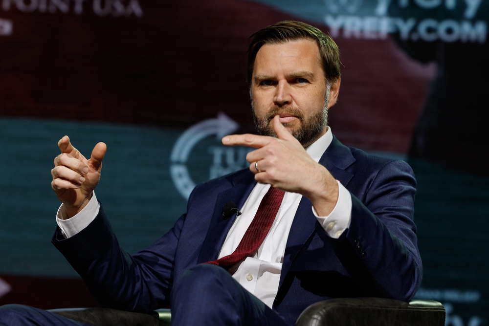 Vance put his loyalty to the president on display while warning Pope Leo to 'be careful' while talking about theology after the leader of the Catholic Church criticized Trump's war (AP)