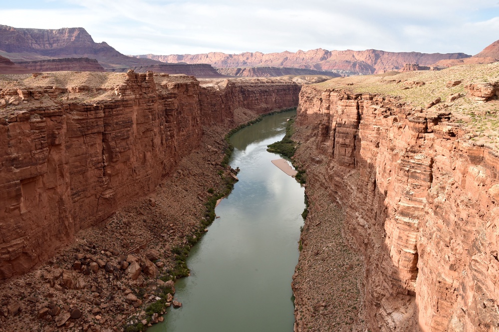 Just how the river reached the Grand Canyon is still up for debate, including how high the water from the Bidahochi basin would have to reach to flow into the canyon (AFP via Getty Images)