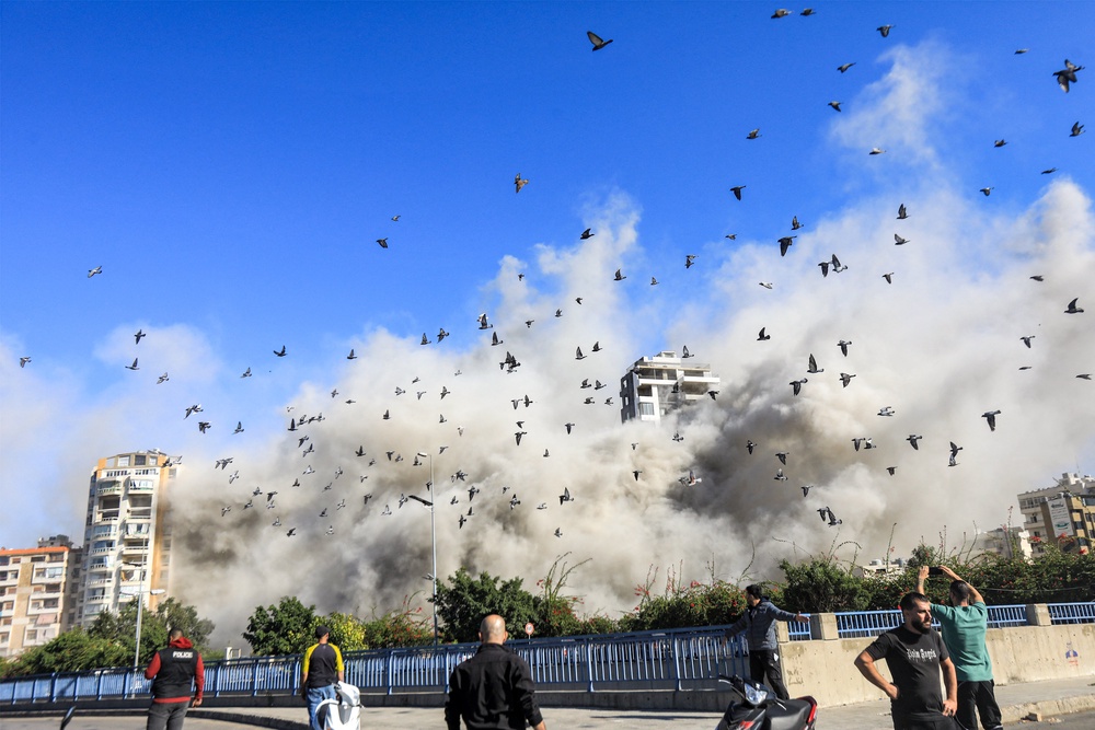 Ibrahim says his pigeons can sense when a drone is coming, and alert him to danger (AFP/Getty)
