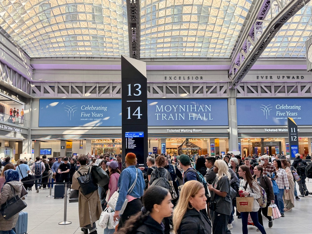 Penn Station in New York City is one of the busiest stations in the United States (AFP/Getty)