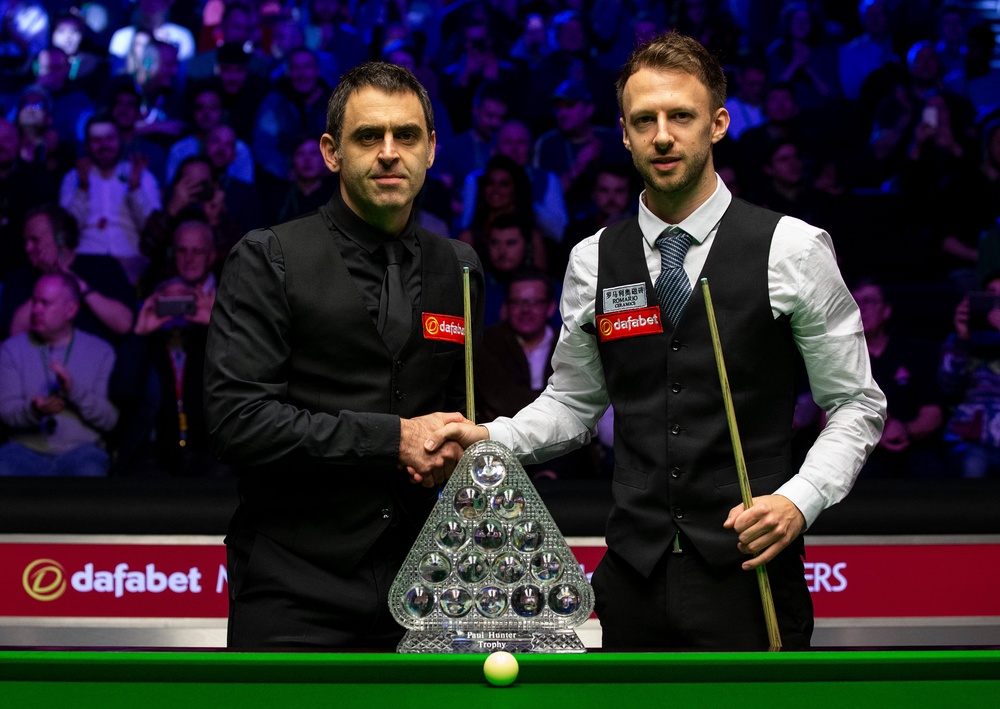 Ronnie O’Sullivan, left, and Judd Trump could be fined after missing the world snooker media day (Steven Paston/PA) (PA Archive)