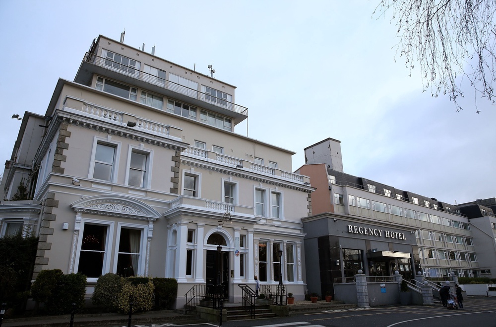 A view of the Regency Hotel in Dublin following the 2016 shooting (Brian Lawless/PA) (PA Archive)
