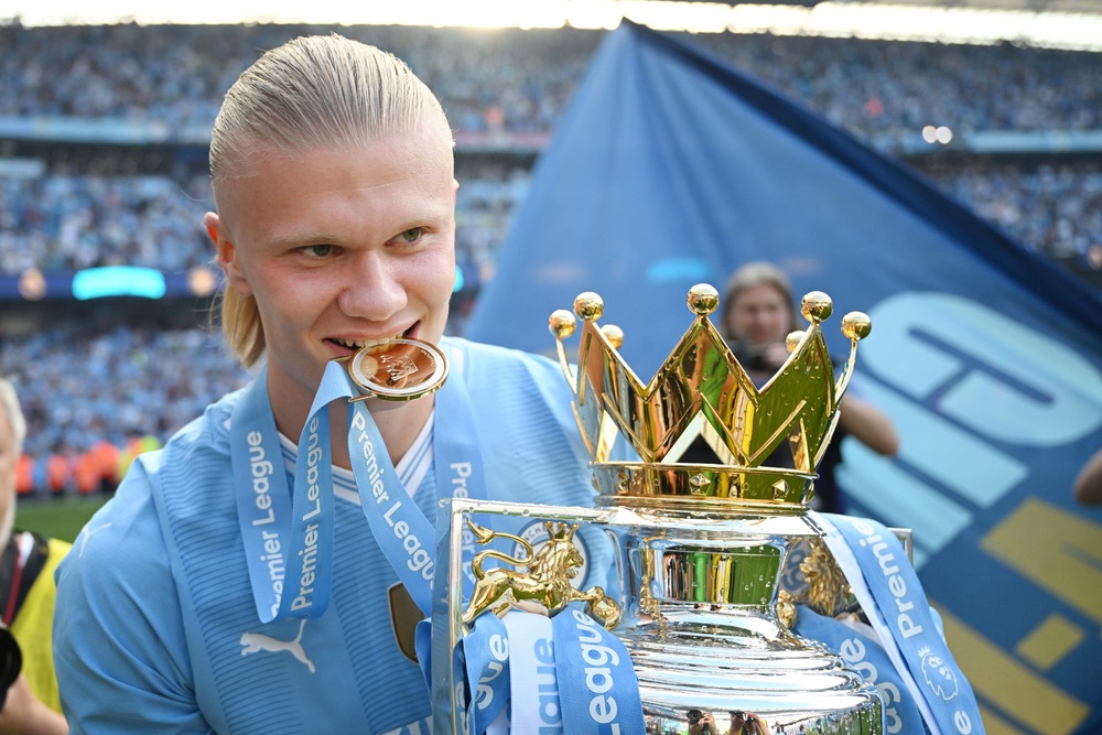 Man City won an unprecedented four titles in a row before last season and are looking to regain their crown (Getty Images)