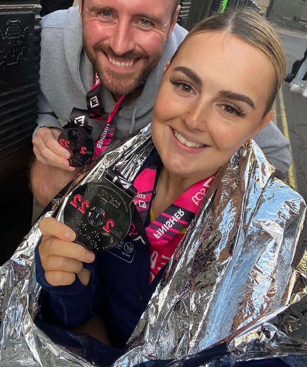 Image from: Runner pays tribute to partner who died aged 35 with marathon for Marie Curie