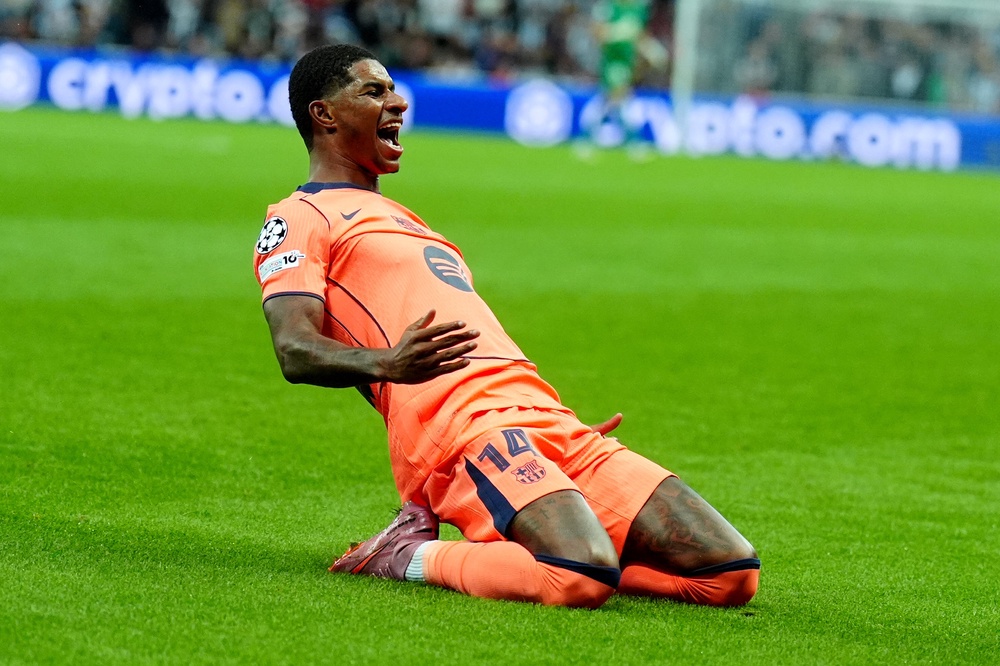 Marcus Rashford is on loan at Barcelona (Owen Humphreys/PA) (PA Archive)
