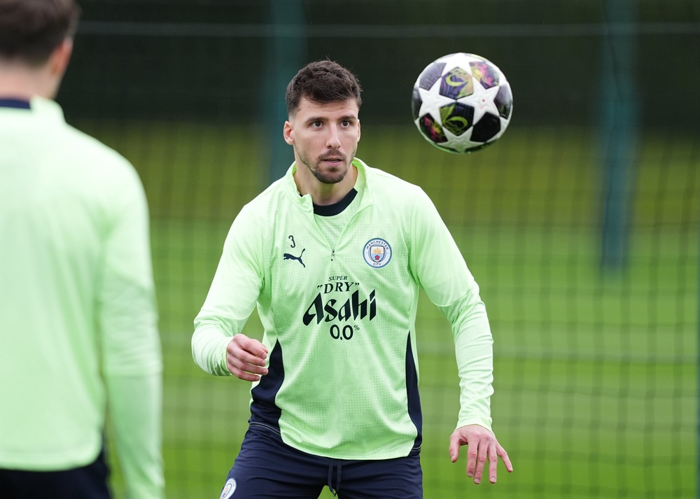 Manchester City will be without Ruben Dias on Sunday (Martin Rickett/PA) (PA Wire)