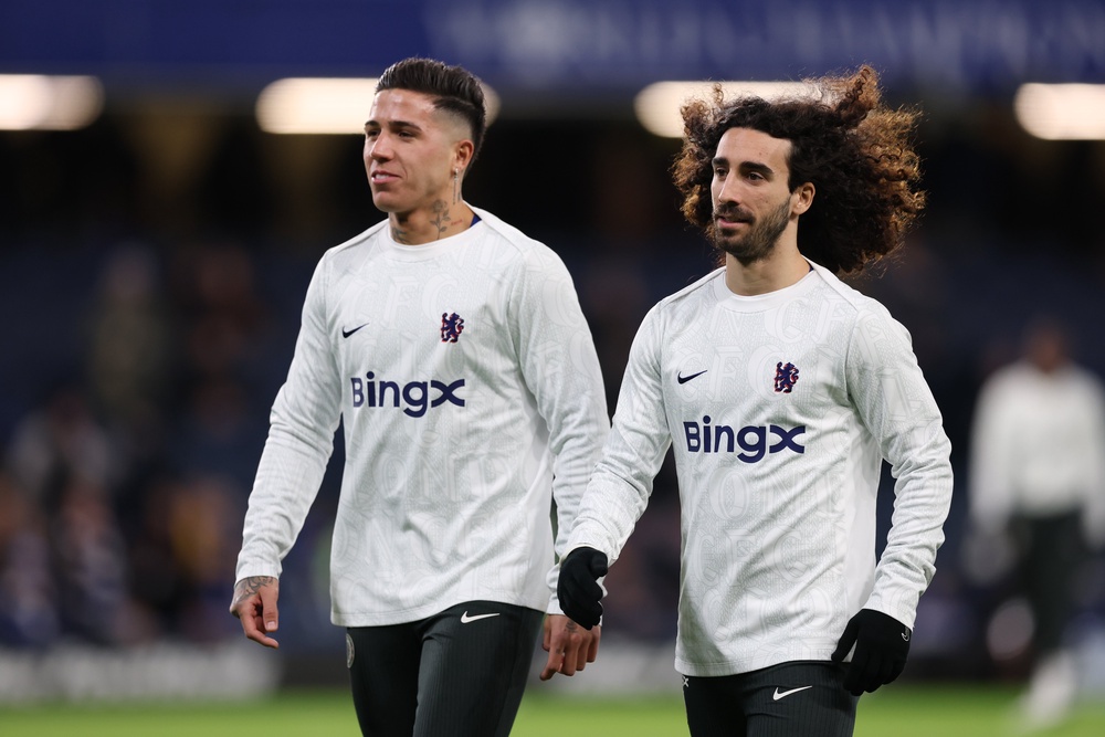 Enzo Fernandez (left) and Marc Cucurella have both questioned the Chelsea project they are involved in (Getty)