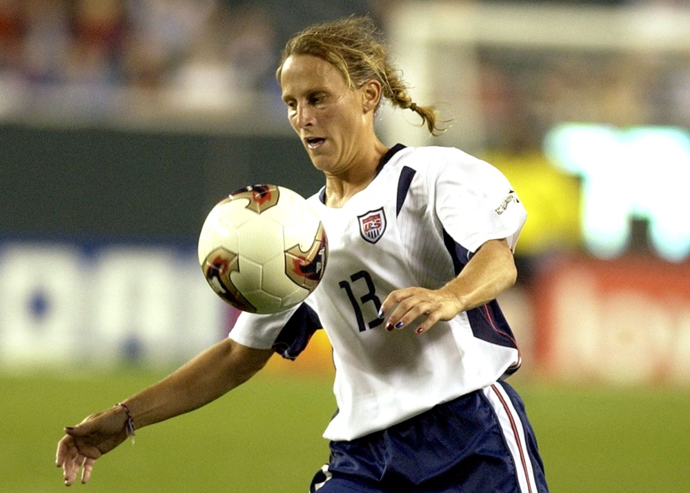 Retired soccer star Kristine Lilly made her Boston Marathon debut in 2012 (WireImage)