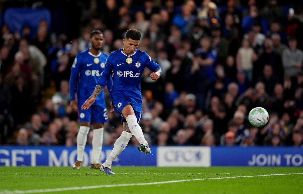 Enzo Fernandez spurned a glorious chance in the first half (John Walton/PA) (PA Wire)