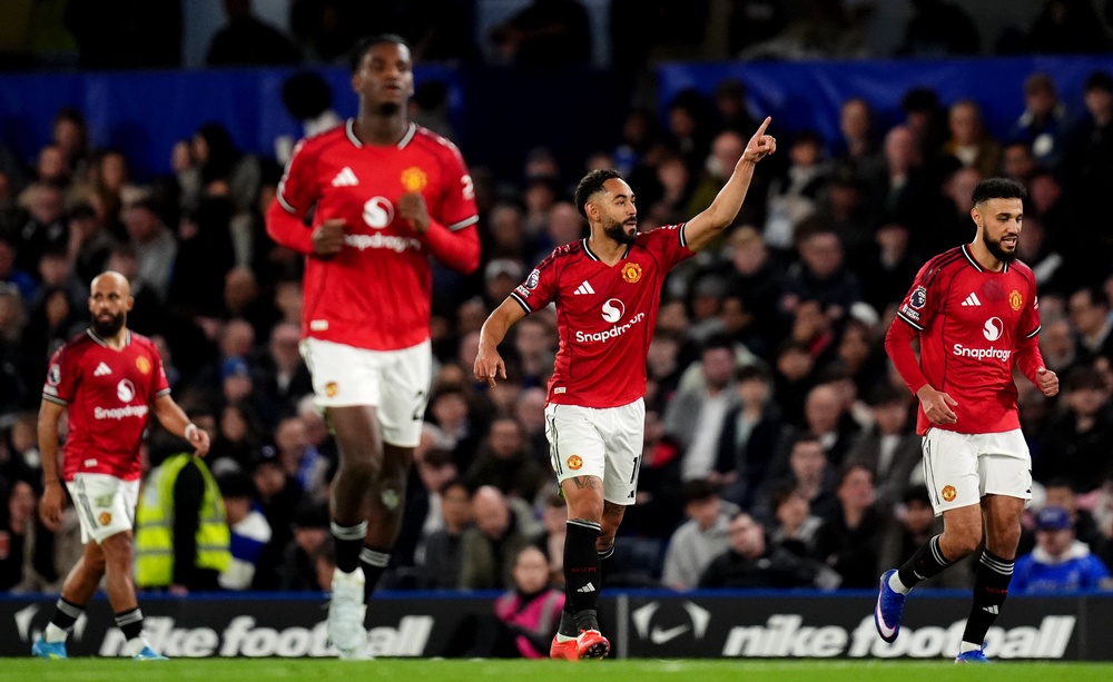 Matheus Cunha, second right, scored the only goal (John Walton/PA) (PA Wire)