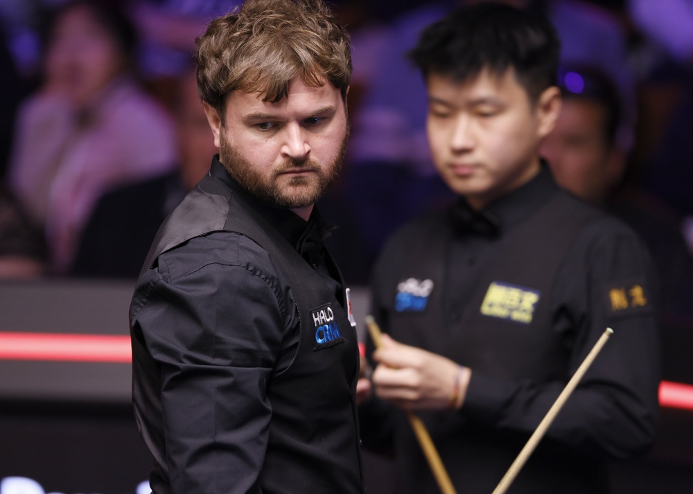 Liam Highfield, left, performed well against the reigning world champion (Richard Sellers/PA) (PA Wire)