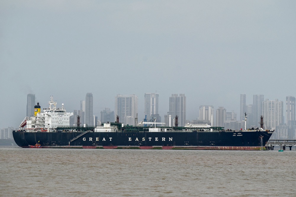 Despite renewed doubts about how soon ships will again transport the vast amounts of oil the world gets from the Middle East, share prices were mostly higher in Asia (AFP/Getty)