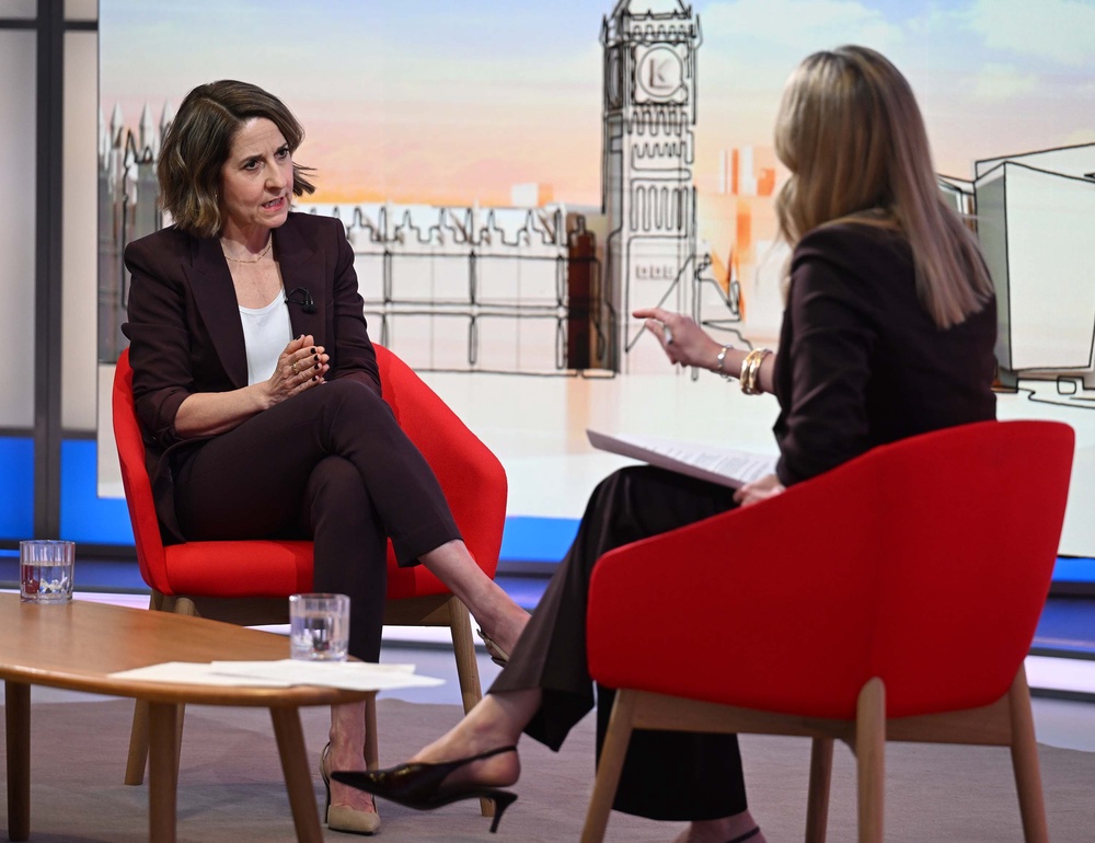 Liz Kendall defended Sir Keir Starmer amid the latest revelations in the Lord Mandelson scandal (Jeff Overs/BBC) (PA Media)