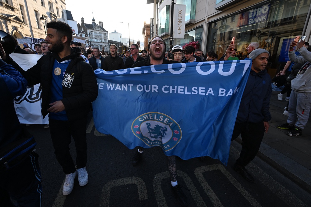 Supporters have made clear their anger at the club’s ownership in recent weeks (AFP/Getty)