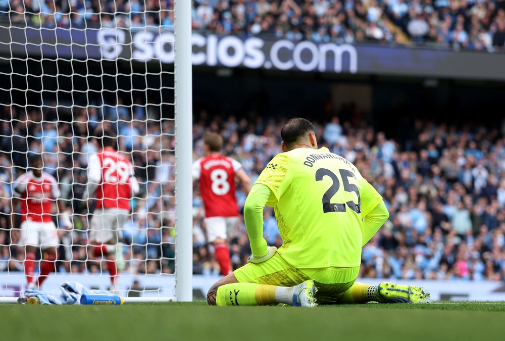 Gigi Donnarumma made a huge error early in the game (Getty)