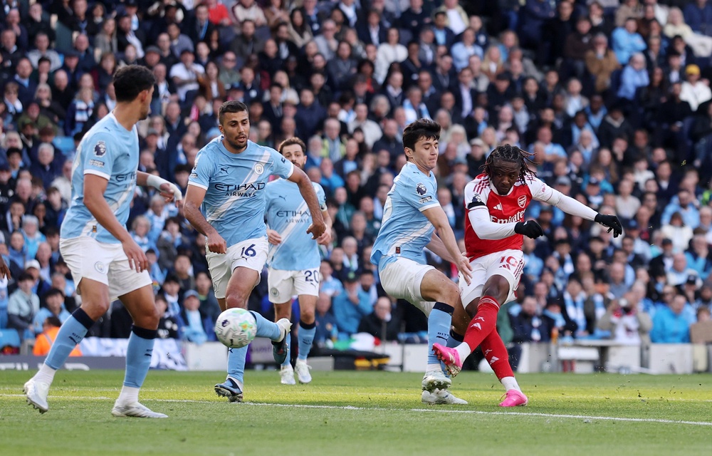 Eberechi Eze was agonisingly close to scoring (Getty)