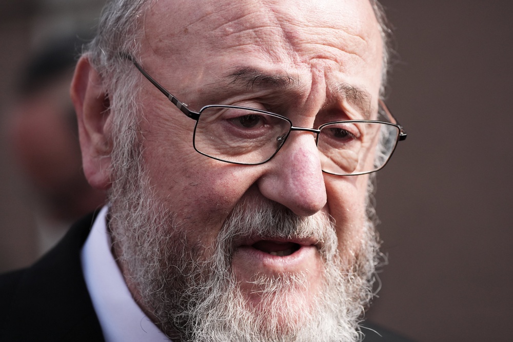 Chief Rabbi Sir Ephraim Mirvis condemned the attack (Jonathan Brady/PA) (PA Wire)