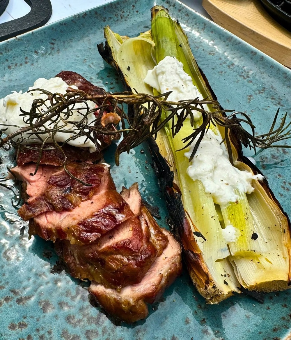 An underrated cut turned showstopper – slow, smoky lamb with creamy burrata to balance (Elevated Food For Life/Laura James)